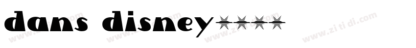 Dans Disney字体转换